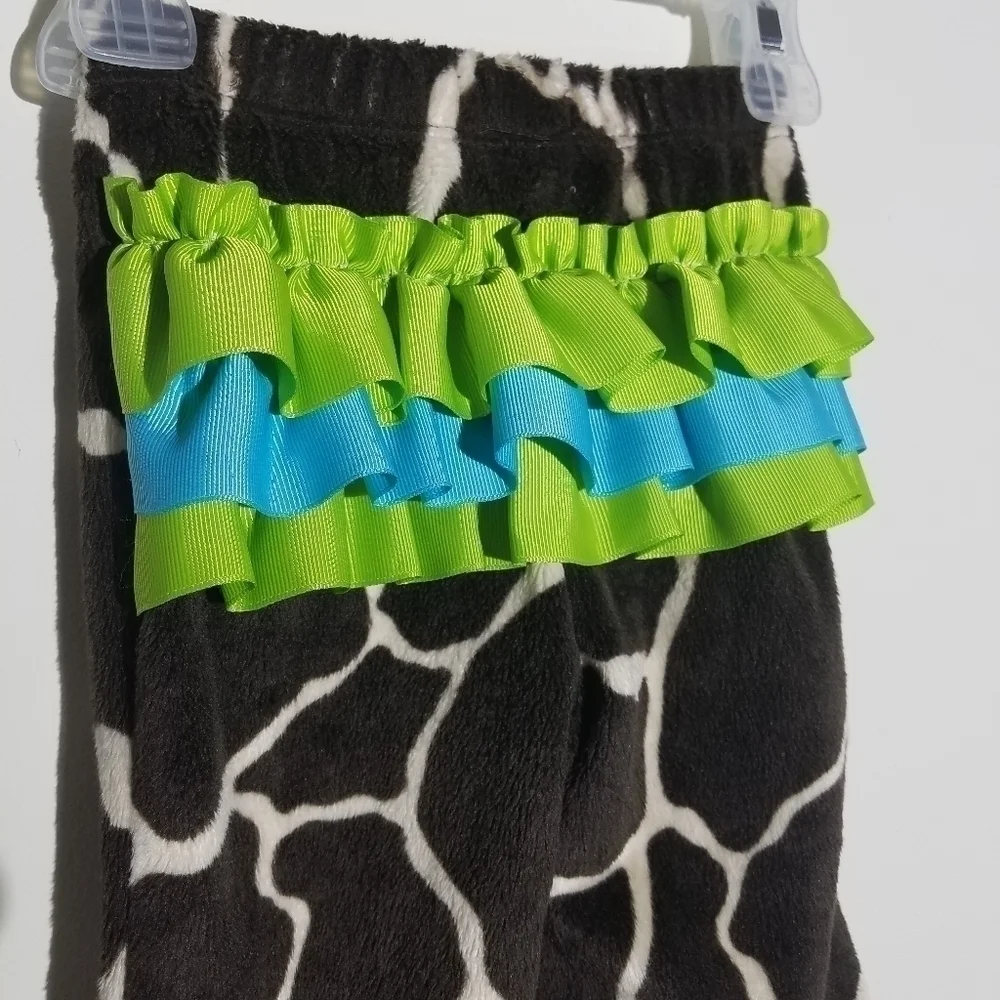 Mud Pie Giraffe Zoo Animal Safari Ruffle Butt Pants Costume 0-6m